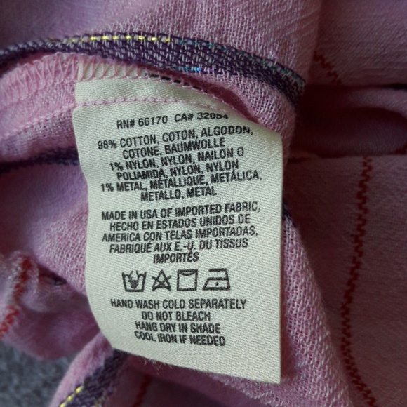 Anthro Holding Horses Pink Tie Striped Skirt - Picture 4 of 6